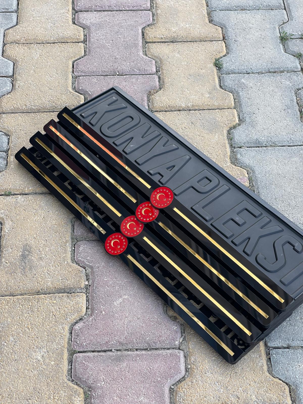 Ay Yıldız Detaylı 3D Plakalık