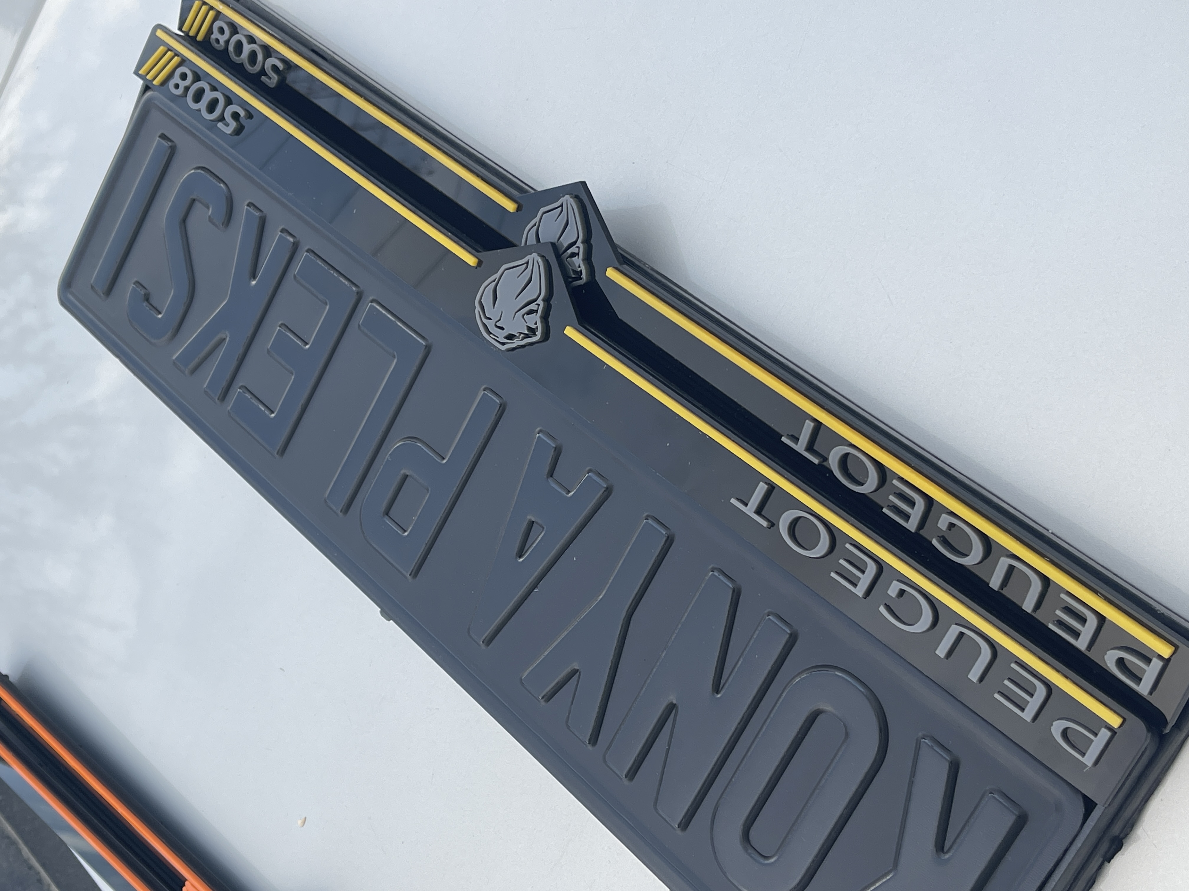 Peugeot 3D Plakalık